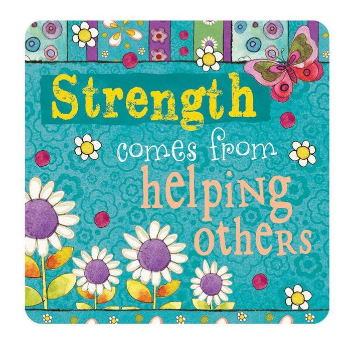 divinity boutique Hearts 'N Hugs: Ceramic Magnet - Strength Comes from Helping Others
