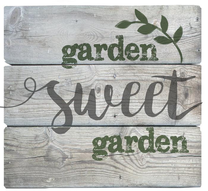 divinity boutique In the Garden: Pallet Art-Garden Sweet Garden