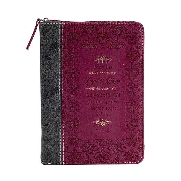 Divinity Boutique Journal - Black And Burgundy Romans 15: 13