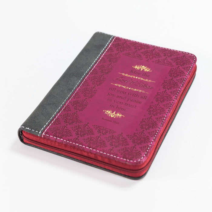 Divinity Boutique Journal - Black And Burgundy Romans 15: 13