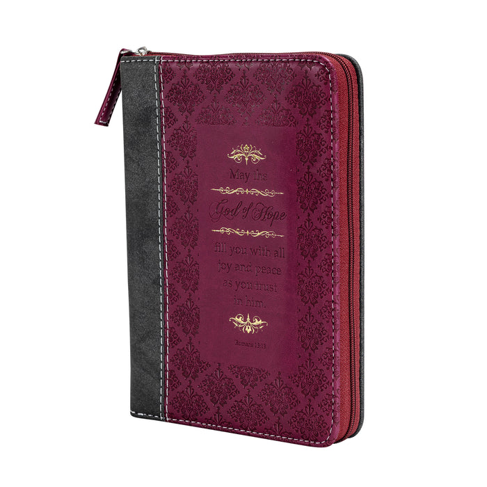 divinity boutique Journal - Black And Burgundy Romans 15: 13