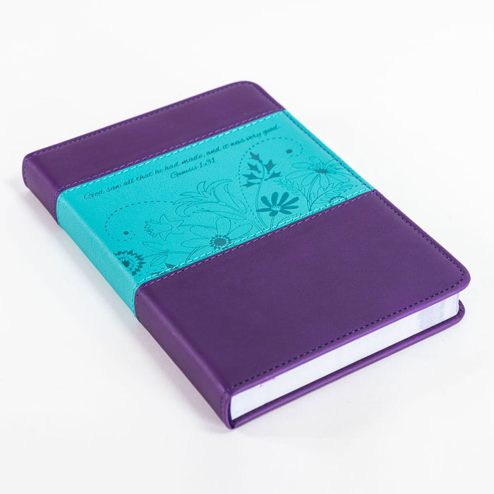 Divinity Boutique Journal - Blue And Purple Floral God Saw
