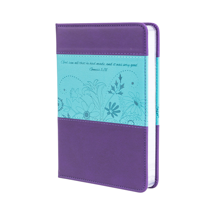 divinity boutique Journal - Blue And Purple Floral God Saw