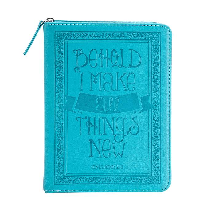 Divinity Boutique Journal - Teal Behold I Make All Things New