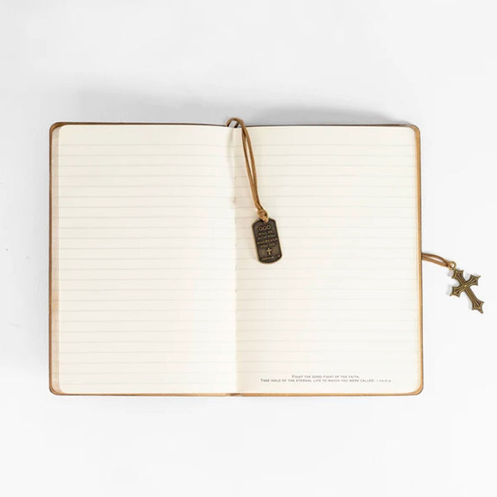 Divinity Boutique Leather Wrapped Journal - Man Of God® Black