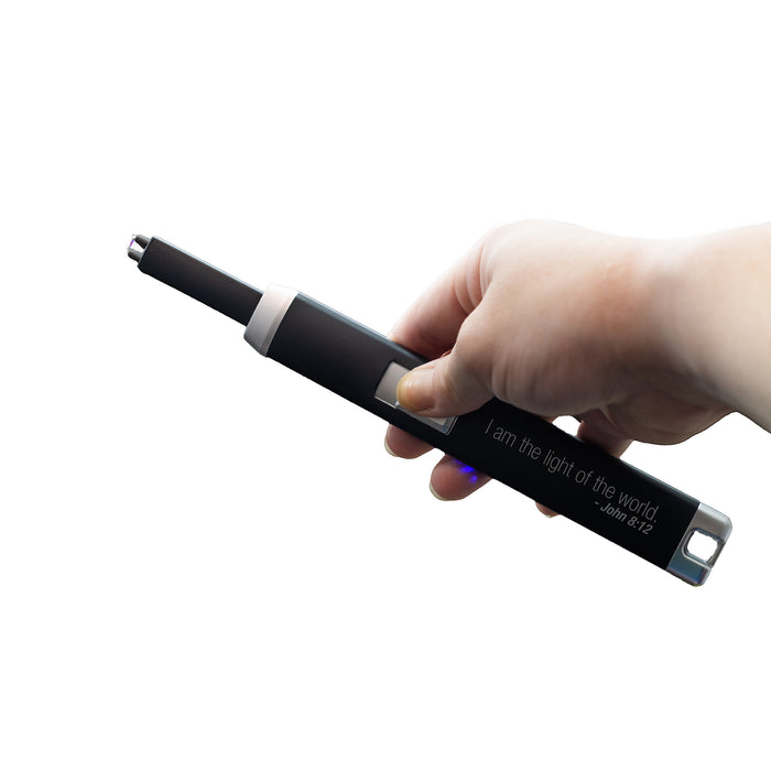 Divinity Boutique Man Of God® Black Rechargeable Arc Spark Lighter