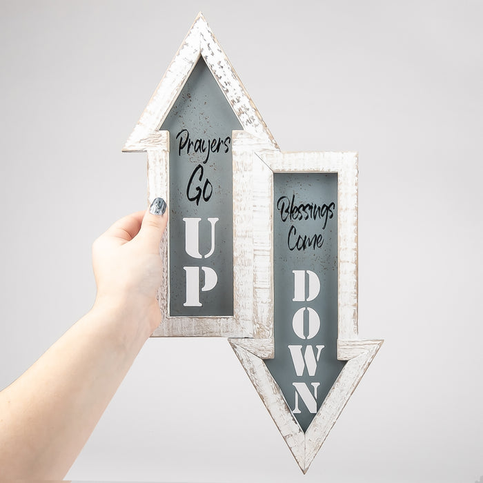 Divinity Boutique Prayer Program Prayers Go Up Arrow Wall Art
