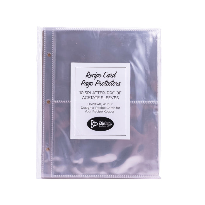 divinity boutique Recipe Card Page Protector 10-Pack