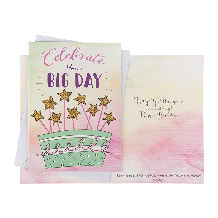 Divinity Boutique Single Cards: Birthday Big Day Celebrate Your Big Day (Set Of 6)