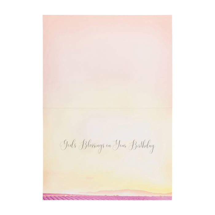Divinity Boutique Single Cards: Birthday Fields Gods Blessings On Your Birthday (Set Of 6)