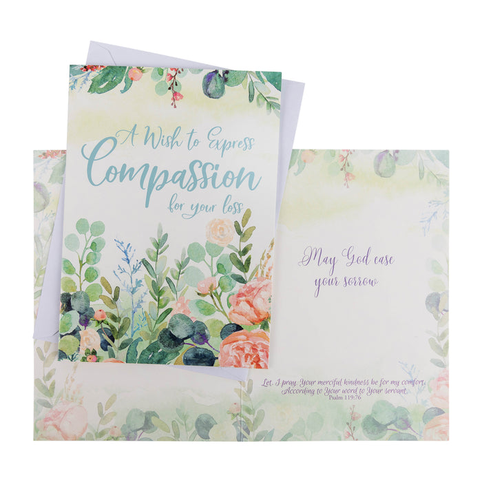 Divinity Boutique Single Cards: Compassion Watercolor Psalm 119:76 (Set Of 6)
