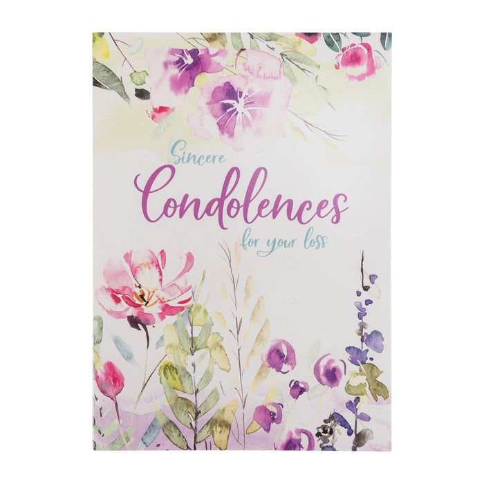 divinity boutique Single Cards: Condolences Watercolor 2 Thessalonians 2:16-17 (Set of 6)