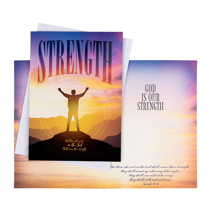 Divinity Boutique Single Cards: Inspiration God Is Our Strength (Set Of 6)