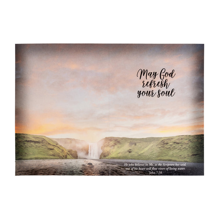 Divinity Boutique Single Cards: Inspiration Living Water May God Refresh Your Soul (Set Of 6)