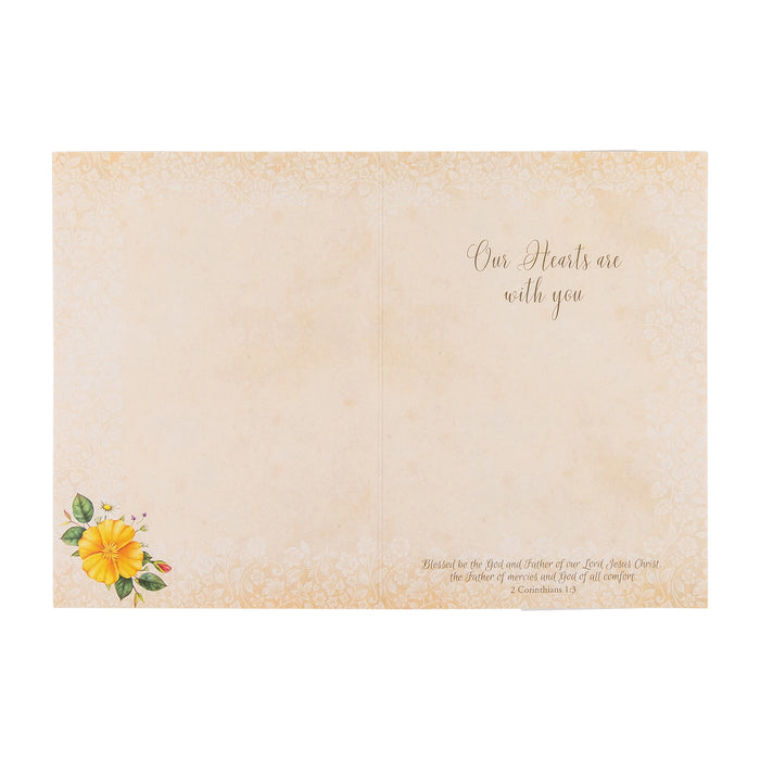 Divinity Boutique Single Cards: Sympathy Floral 2 Corinthians 1:3 (Set Of 6)