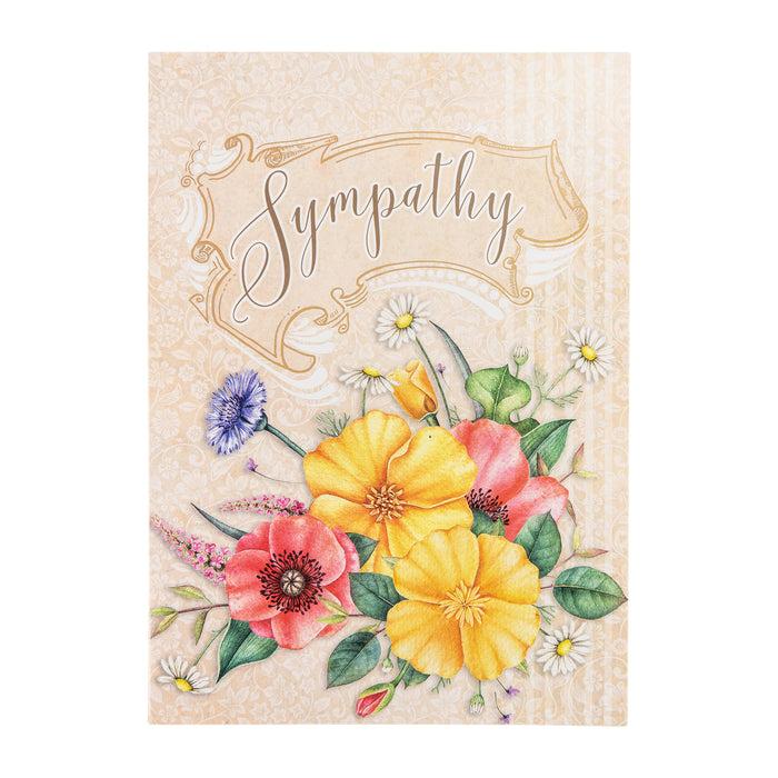 divinity boutique Single Cards: Sympathy Floral 2 Corinthians 1:3 (Set of 6)