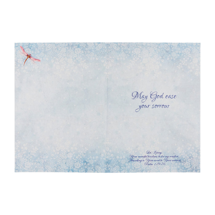 Divinity Boutique Single Cards: Sympathy Floral - Psalm 119:76 (Set Of 6)