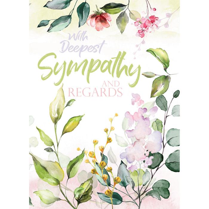 divinity boutique Single Cards: Sympathy Watercolor 2 Corinthians 1:3 (Set of 6)