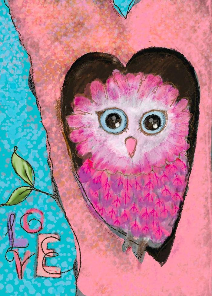 divinity boutique Single Cards: Thank You Love Owl (6 Pack)