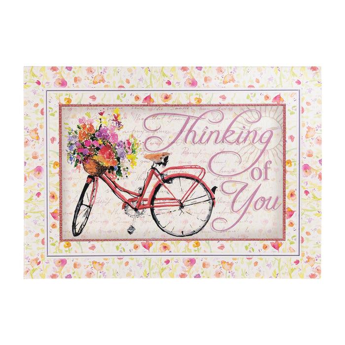 divinity boutique Single Cards: Thinking of You Bicycle Colossians 1:3 (Set of 6)