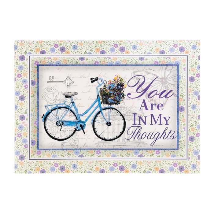 divinity boutique Single Cards: Thinking of You Bicycle Ephesians 1:3 (Set of 6)