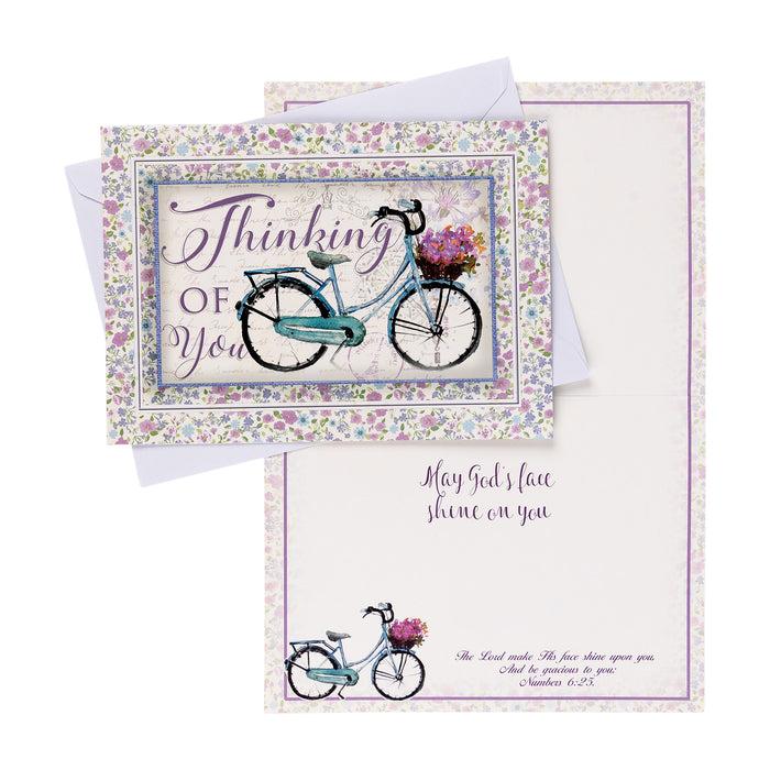 Divinity Boutique Single Cards: Thinking Of You Bicycle Numbers 6:25 (Set Of 6)