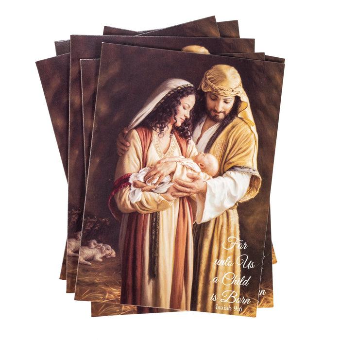 Divinity Boutique Single Christmas Card Set Of 6: For Unto Us A Child
