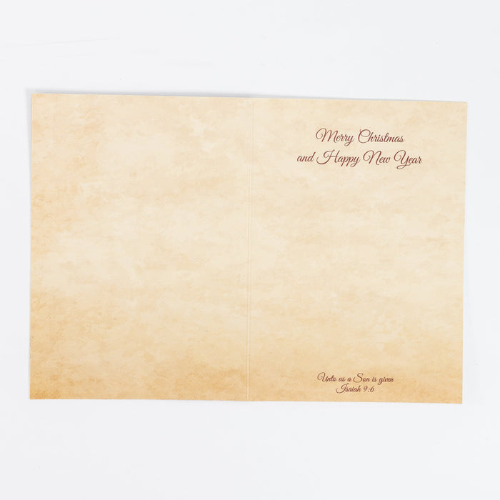 Divinity Boutique Single Christmas Card Set Of 6: For Unto Us A Child