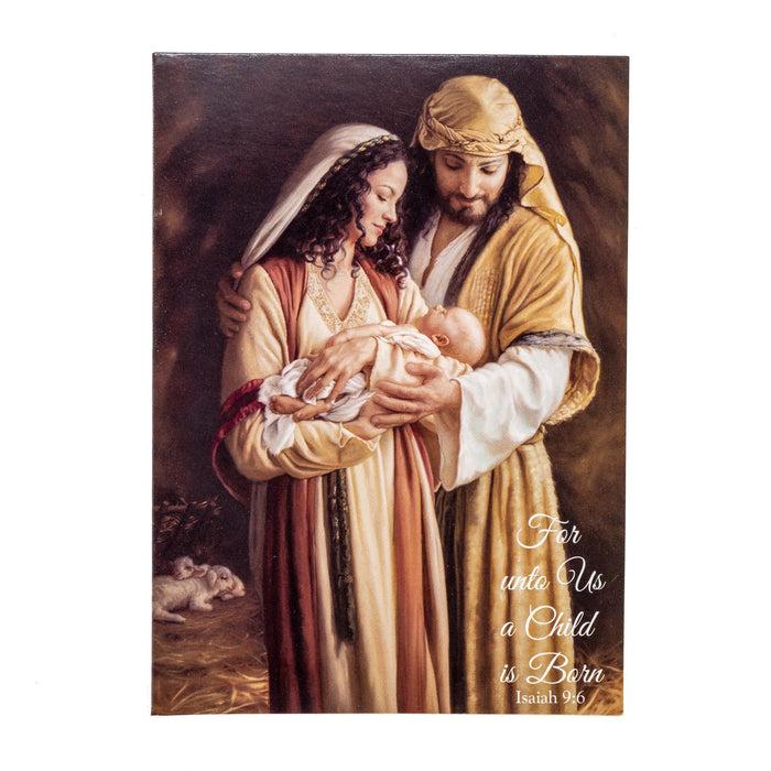 divinity boutique Single Christmas Card Set of 6: For Unto Us a Child