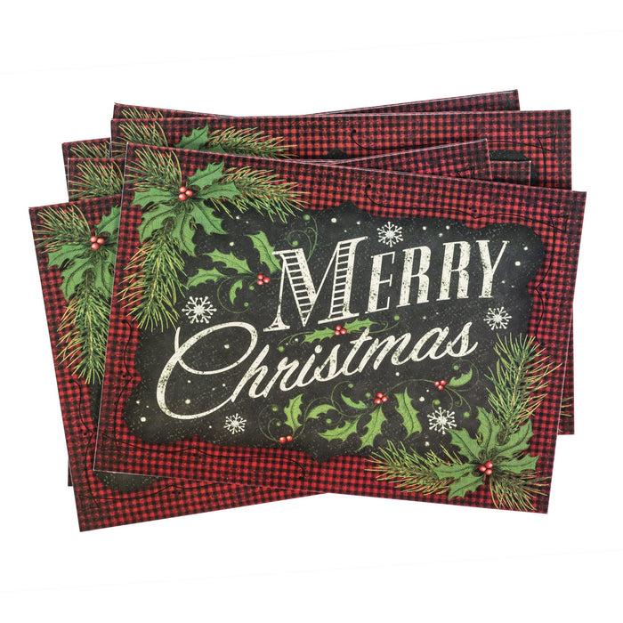 Divinity Boutique Single Christmas Card Set Of 6: Merry Christmas Vintage