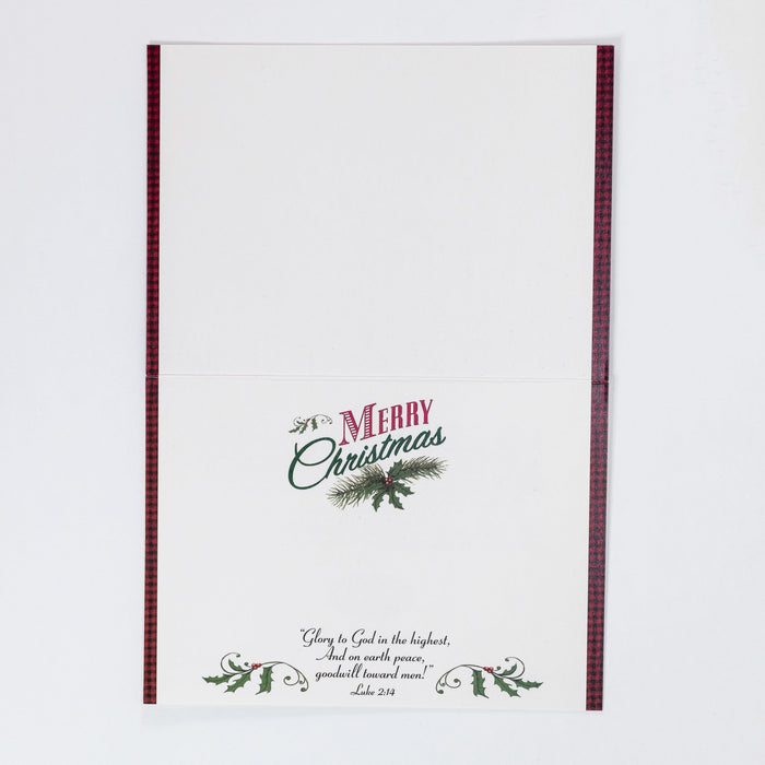 Divinity Boutique Single Christmas Card Set Of 6: Merry Christmas Vintage