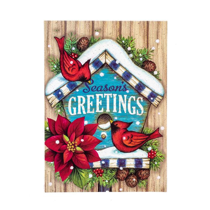 divinity boutique Single Christmas Card Set of 6: Season's Greetings