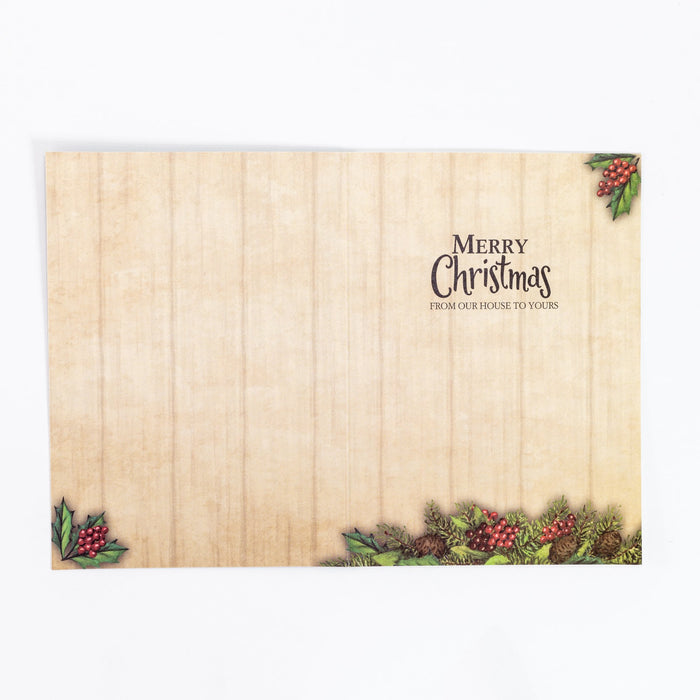 Divinity Boutique Single Christmas Cards Set Of 6: Merry Christmas Cardinal Birdhouse