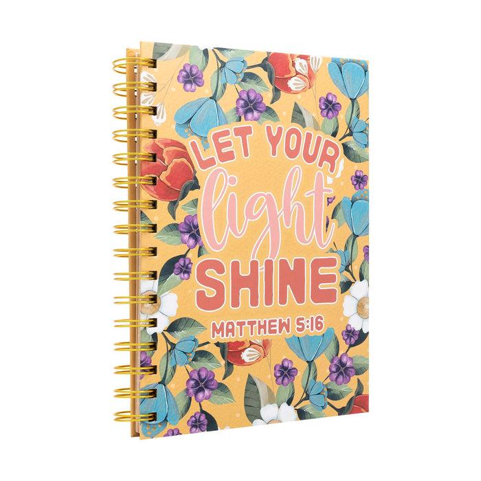 Divinity Boutique Spiral Journal: Let Your Light Shine (Matthew 5:16)