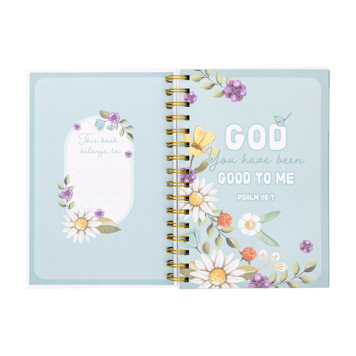 Divinity Boutique Spiral Journal: Prayer & Reflection (Psalm 116:7)