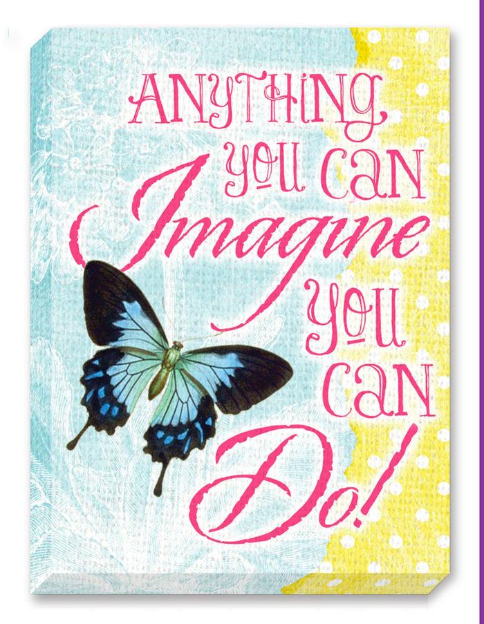 Divinity Boutique Sunshine Daisies: Canvas Magnet Be Joyful