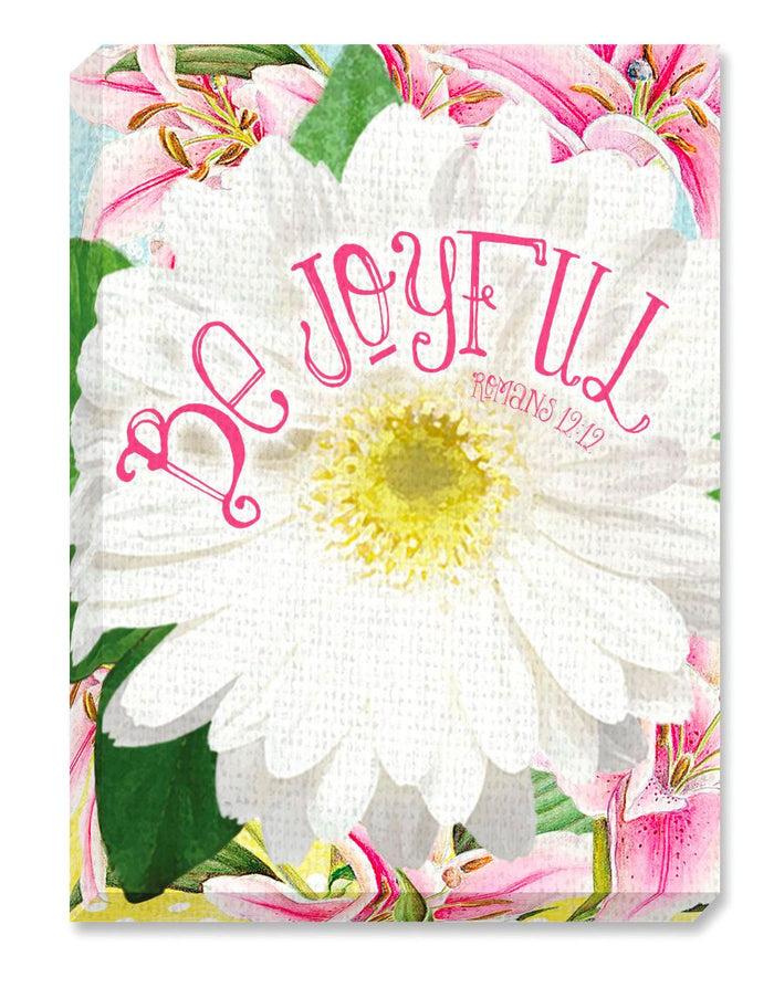 divinity boutique Sunshine Daisies: Canvas Magnet Be Joyful