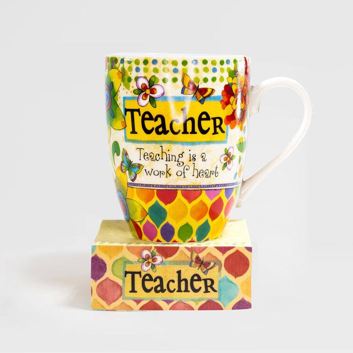 Divinity Boutique "Teacher" Mug With Notepad Gift Set
