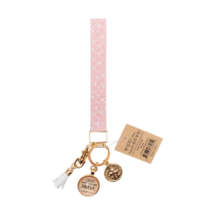 Divinity Boutique Wristlet Keychain: Brave Deuteronomy 3:16