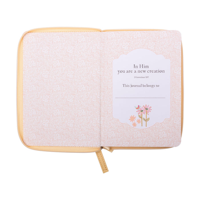 Divinity Boutique Zippered Faux Leather Journal: Be Still And Know Psalm 46:10