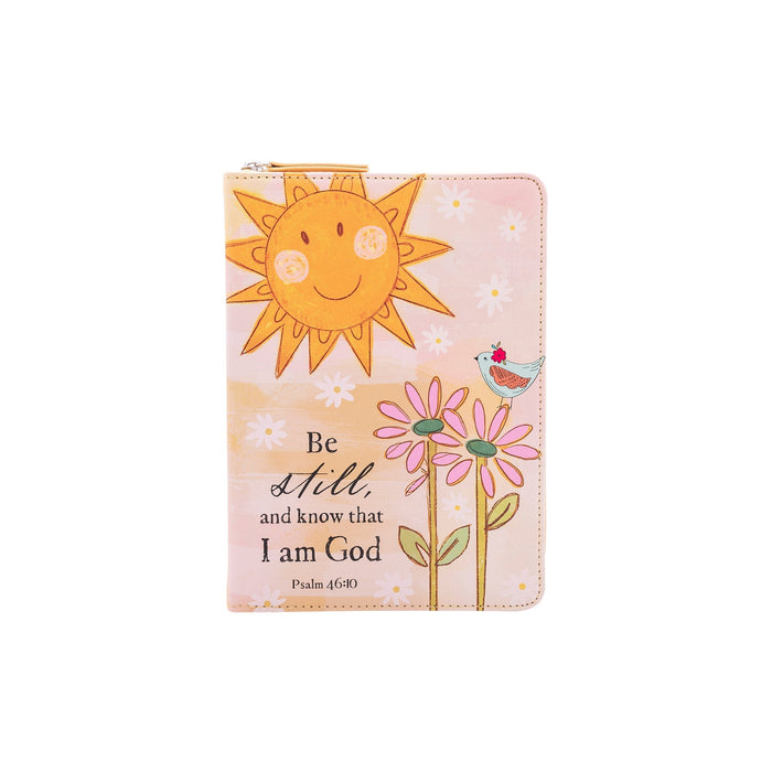 divinity boutique Zippered Faux Leather Journal: Be Still and Know Psalm 46:10