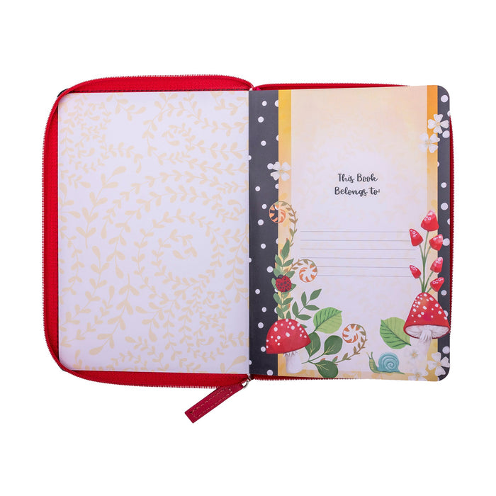 Divinity Boutique Zippered Faux Leather Journal: Grow In Grace 2 Peter 3:18