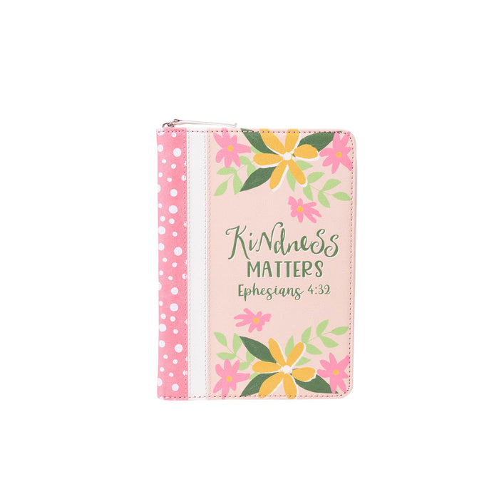 divinity boutique Zippered Faux Leather Journal: Kindness Matters Ephesians 4:32
