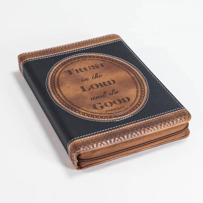 Divinity Boutique Zippered Journal - Brown & Black Trust