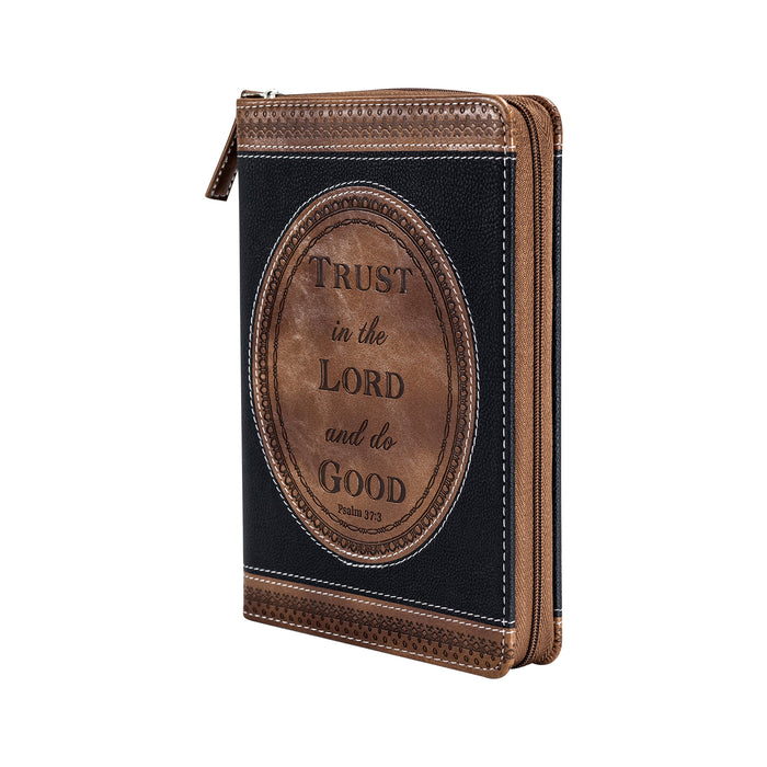 divinity boutique Zippered Journal - Brown & Black Trust