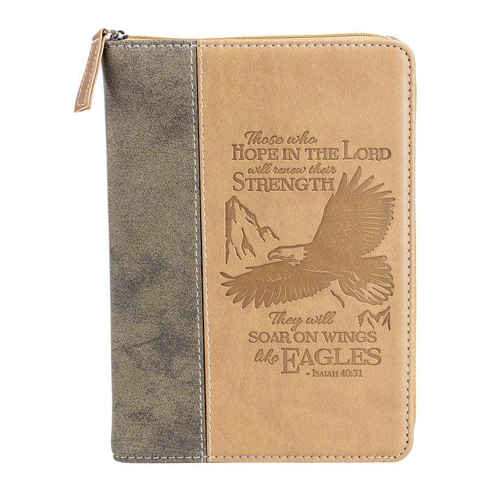 Divinity Boutique Zippered Journal - Brown Wings Of Eagles