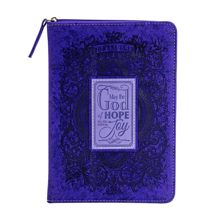 Divinity Boutique Zippered Journal - Purple God Of Hope