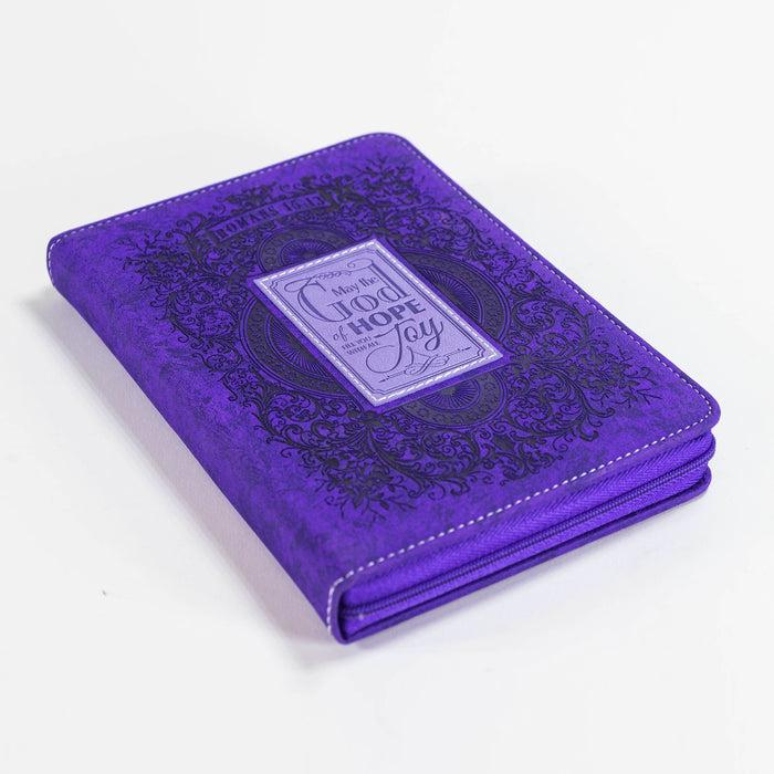 Divinity Boutique Zippered Journal - Purple God Of Hope