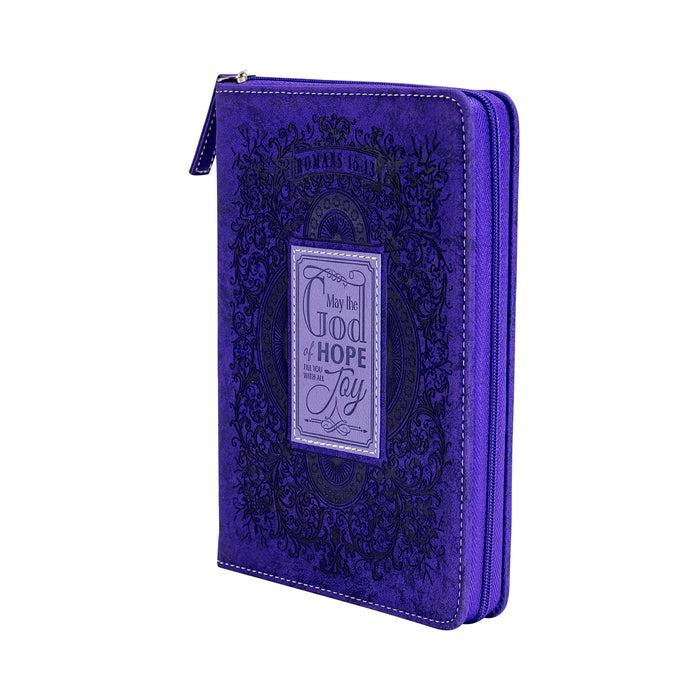 divinity boutique Zippered Journal - Purple God of Hope