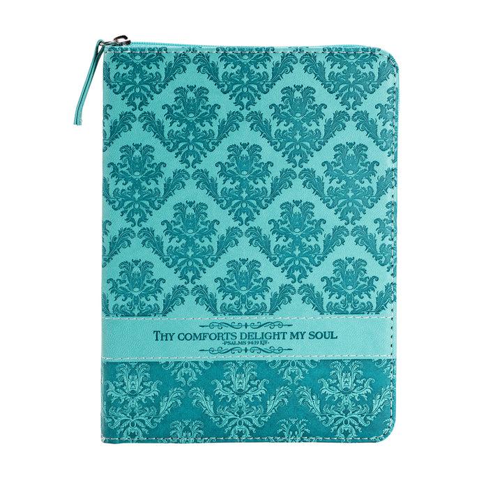 Divinity Boutique Zippered Journal - Teal Green Thy Comforts